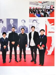 Giuseppe Di Nicola featured in Domus Greater China discussing design, materials, and architecture in Shanghai