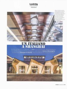 Giuseppe Di Nicola furniture design featured in Interni magazine Gold Edition at Salone del Mobile Milano Shanghai.