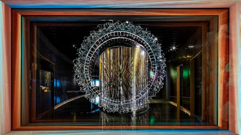 Sculptural installation within the Holy See Pavilion at Expo 2020 Dubai, designed as part of the immersive visitor experience by DiNicolaDesign Studio.