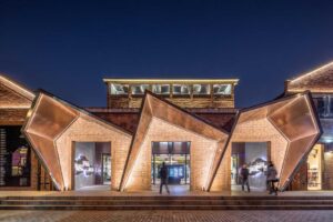Main entrance design for Shanghai Fashion Center by DiNicolaDesign Studio.